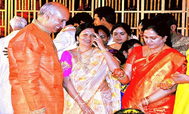 A file photograph of the Nimmagaddas in happier times A file photograph of the Nimmagaddas in happier times